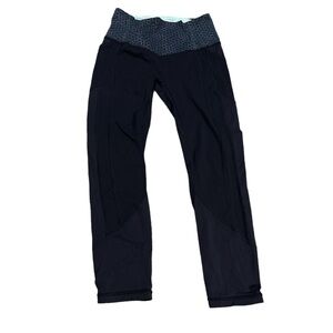 lululemon athletica Leggings with Blue Waistband